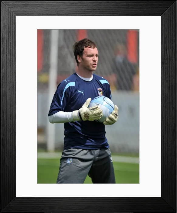 Framed Print : Joe Murphy in Action: Coventry City FC vs Accrington Stanley (Pre-Season Friendly at Crown Ground)