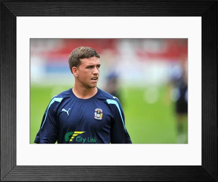 Framed Print : Cody McDonald Leads Coventry City in Pre-Season Clash at Accrington Stanley's Crown Ground