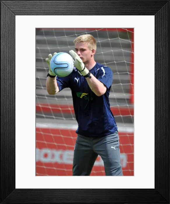 Framed Print : Lee Burge in Action: Coventry City Goalkeeper at Pre-Season Friendly vs Accrington Stanley