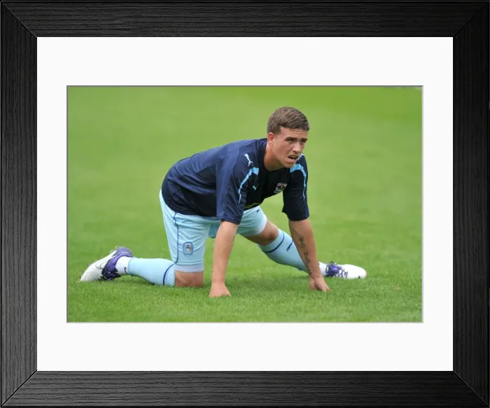 Framed Print : Cody McDonald Leads Coventry City in Pre-Season Friendly at Accrington Stanley's Crown Ground