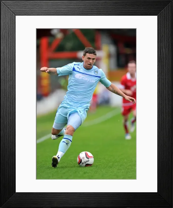 Framed Print : Cody McDonald Leads Coventry City in Pre-Season Friendly at Accrington Stanley's Crown Ground