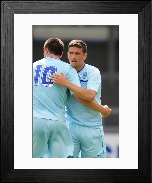 Framed Print : Cody McDonald Scores the Winning Goal: Coventry City's Pre-Season Triumph over Bristol Rovers at Memorial Ground Framed Print : Cody McDonald Scores the Winning Goal: Coventry City's Pre-Season Triumph over Bristol Rovers at Memorial Ground