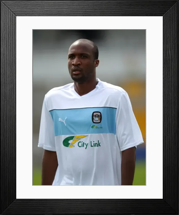 Framed Print : Edjenguele in Action: Coventry City vs. Bristol Rovers Pre-Season Friendly at Memorial Ground Framed Print : Edjenguele in Action: Coventry City vs. Bristol Rovers Pre-Season Friendly at Memorial Ground
