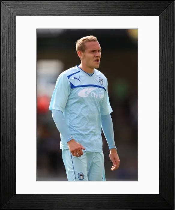 Framed Print : Chris Hussey in Action: Coventry City vs. Bristol Rovers Pre-Season Clash Framed Print : Chris Hussey in Action: Coventry City vs. Bristol Rovers Pre-Season Clash
