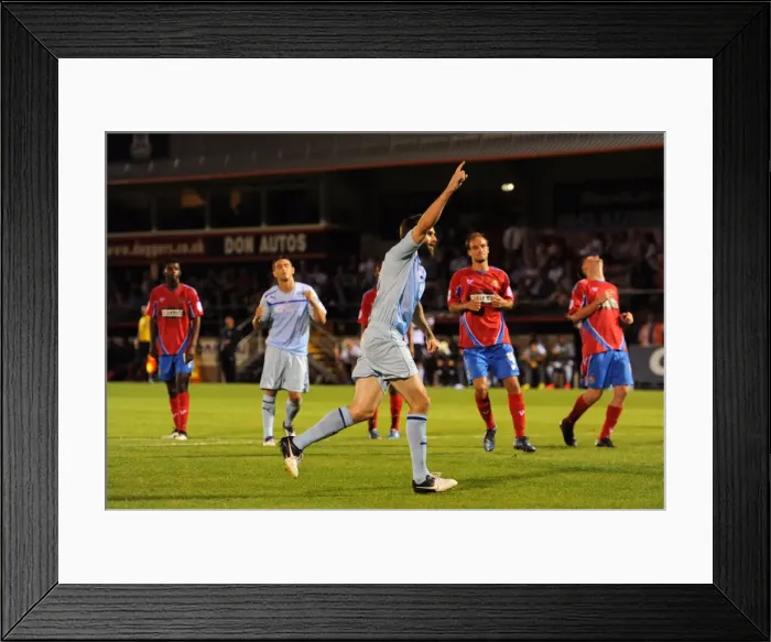 Framed Print : Kevin Kilbane's Penalty: Coventry City's Upset Victory over Dagenham and Redbridge in the Capital One Cup Framed Print : Kevin Kilbane's Penalty: Coventry City's Upset Victory over Dagenham and Redbridge in the Capital One Cup