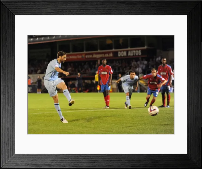 Framed Print : Kevin Kilbane's Penalty: Coventry City's Lone Goal in Capital One Cup Upset against Dagenham and Redbridge (August 14, 2012) Framed Print : Kevin Kilbane's Penalty: Coventry City's Lone Goal in Capital One Cup Upset against Dagenham and Redbridge (August 14, 2012)