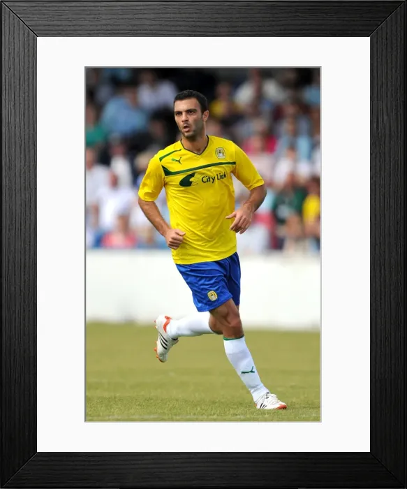 Framed Print : Bruno Cazarine in Pre-Season Action: Coventry City vs Nuneaton Town at Liberty Way Stadium