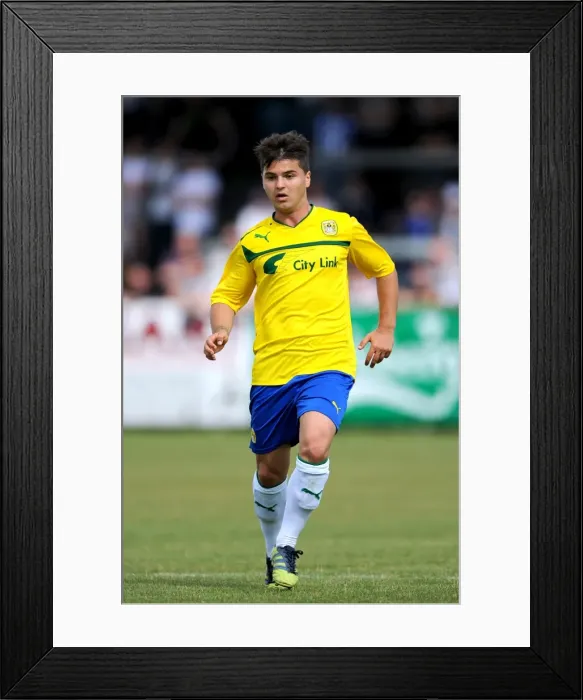 Framed Print : Ndriqim Halili in Action: Coventry City FC vs Nuneaton Town - Pre-Season Friendly at Liberty Way Stadium