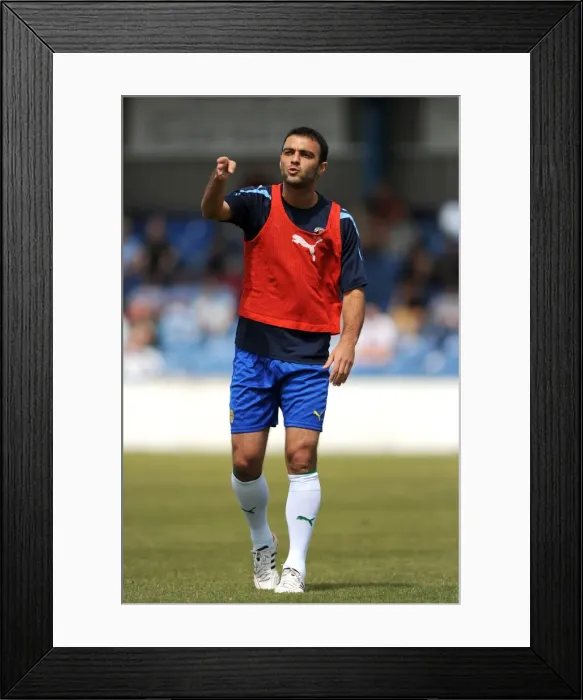 Framed Print : Bruno Cazarine in Pre-Season Form: Coventry City vs Nuneaton Town at Liberty Way Stadium Framed Print : Bruno Cazarine in Pre-Season Form: Coventry City vs Nuneaton Town at Liberty Way Stadium