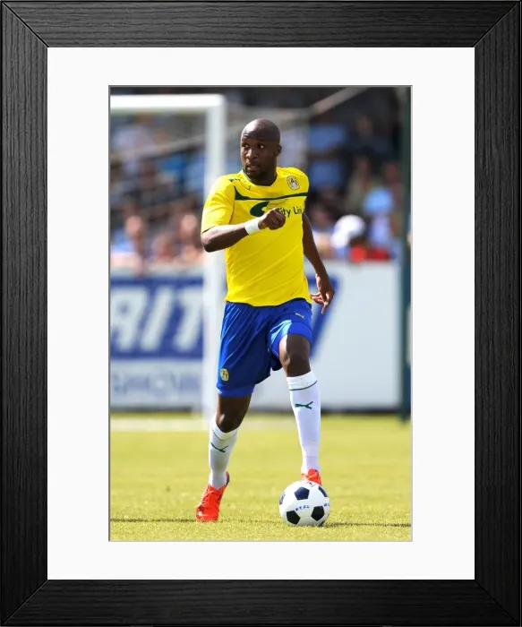 Framed Print : Coventry City's William Edjenguele in Action during Pre-Season Friendly against Nuneaton Town at Liberty Way Stadium Framed Print : Coventry City's William Edjenguele in Action during Pre-Season Friendly against Nuneaton Town at Liberty Way Stadium