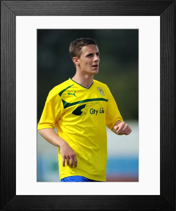Framed Print : Joe Pegg in Action: Coventry City's Pre-Season Clash against Nuneaton Town at Liberty Way Stadium