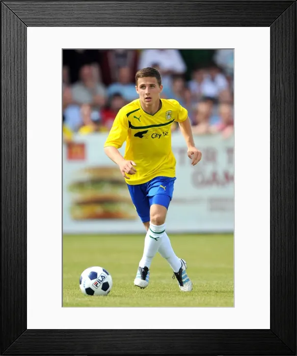 Framed Print : Coventry City's Joe Pegg in Action: Pre-Season Clash at Nuneaton Town's Liberty Way Stadium