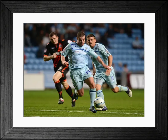 Framed Print : Showdown in Coventry: Coventry City vs Sheffield United - Npower League One Rivalry at Ricoh Arena