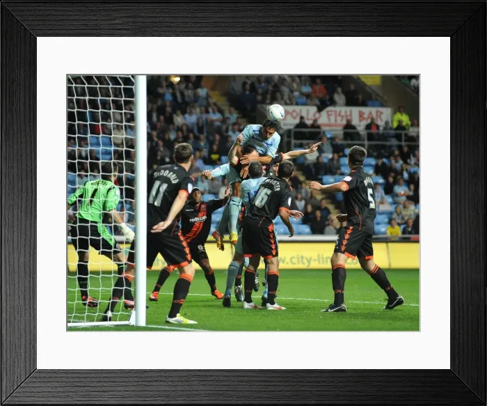 Framed Print : Kevin Malaga Wins the Ball: Coventry City vs Sheffield United (Npower League One, 2012) Framed Print : Kevin Malaga Wins the Ball: Coventry City vs Sheffield United (Npower League One, 2012)