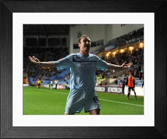 Framed Print : Stephen Elliott's Euphoric Moment: First Goal for Coventry City Against Sheffield United (Npower Football League One, Ricoh Arena, 21-08-2012) Framed Print : Stephen Elliott's Euphoric Moment: First Goal for Coventry City Against Sheffield United (Npower Football League One, Ricoh Arena, 21-08-2012)