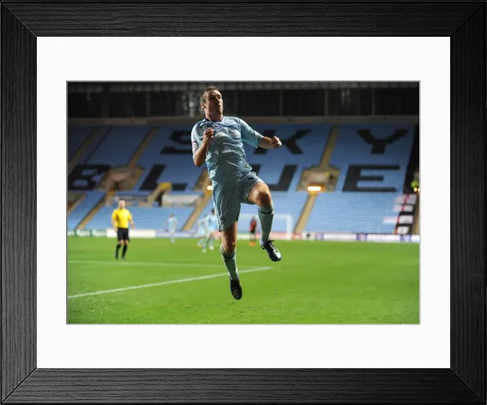Framed Print : Stephen Elliott's Thrilling First Goal for Coventry City Against Sheffield United at Ricoh Arena (Npower Football League One, 2012) Framed Print : Stephen Elliott's Thrilling First Goal for Coventry City Against Sheffield United at Ricoh Arena (Npower Football League One, 2012)
