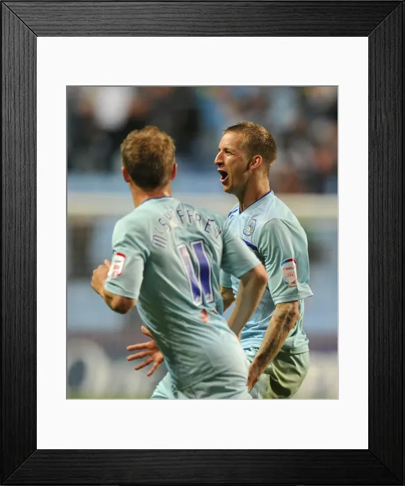 Framed Print : Carl Baker's Hat-Trick: Coventry City's Epic Capital One Cup Victory over Birmingham City (28-08-2012) Framed Print : Carl Baker's Hat-Trick: Coventry City's Epic Capital One Cup Victory over Birmingham City (28-08-2012)
