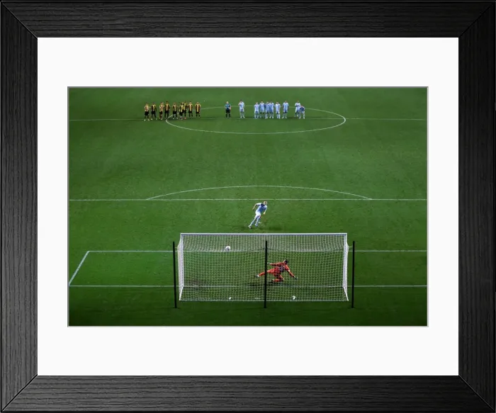 Framed Print : Coventry City's Kevin Kilbane Scores Decisive Penalty in Johnstone's Paint Trophy Shootout Win Against Burton Albion (2012) Framed Print : Coventry City's Kevin Kilbane Scores Decisive Penalty in Johnstone's Paint Trophy Shootout Win Against Burton Albion (2012)