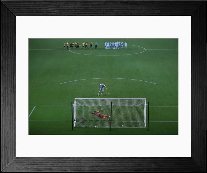 Framed Print : Kevin Kilbane Scores Decisive Penalty in Coventry City's Johnstones Paint Trophy Victory Over Burton Albion (2012) Framed Print : Kevin Kilbane Scores Decisive Penalty in Coventry City's Johnstones Paint Trophy Victory Over Burton Albion (2012)