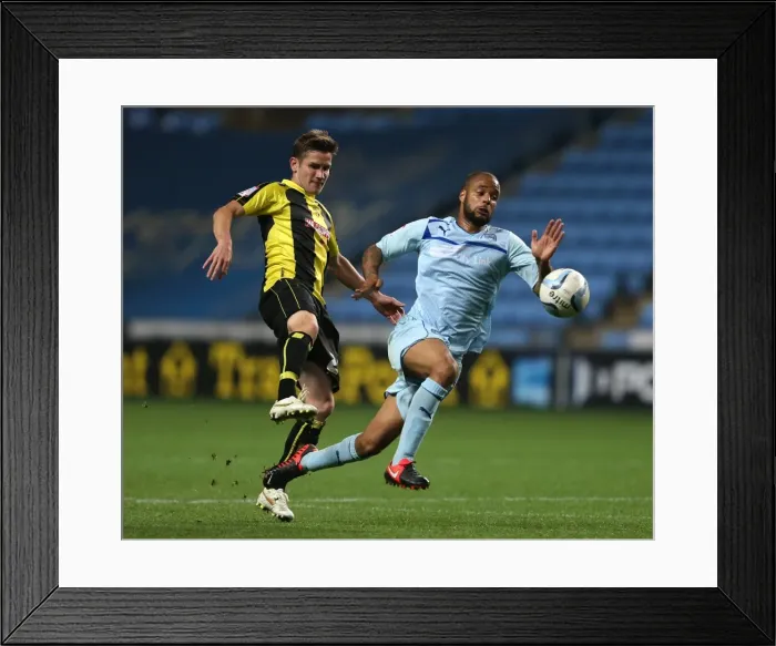 Framed Print : Intense Rivalry: Coventry City vs. Burton Albion in the Johnstones Paint Trophy Framed Print : Intense Rivalry: Coventry City vs. Burton Albion in the Johnstones Paint Trophy