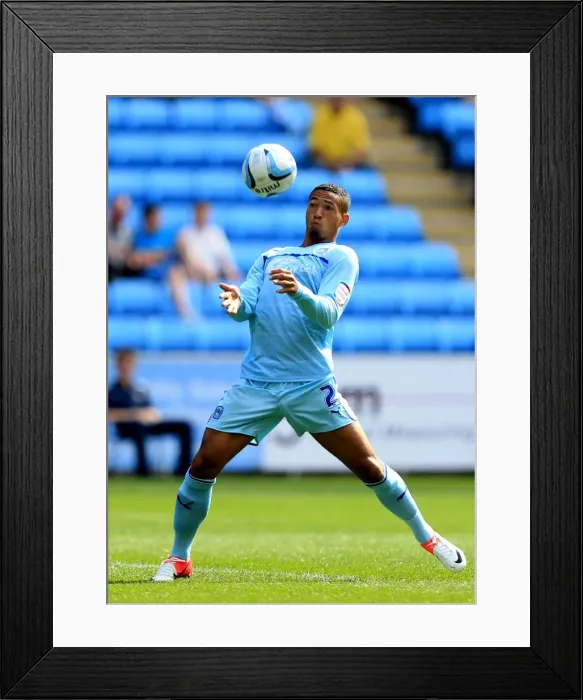 Framed Print : Jordan Clarke in Action for Coventry City vs Stevenage at Ricoh Arena (Npower League One, September 9, 2012)