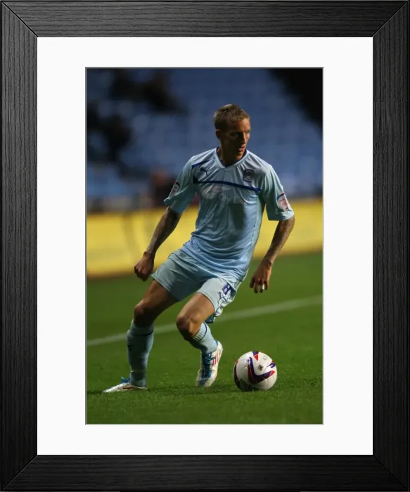 Framed Print : Carl Baker Fights for Coventry City in Capital One Cup Clash Against Birmingham City at Ricoh Arena Framed Print : Carl Baker Fights for Coventry City in Capital One Cup Clash Against Birmingham City at Ricoh Arena