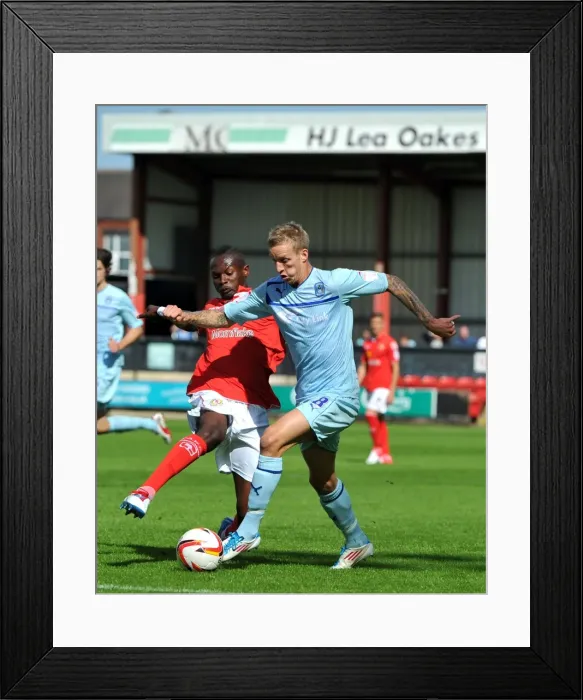 Framed Print : Coventry Citys Carl Baker in action Framed Print : Coventry Citys Carl Baker in action