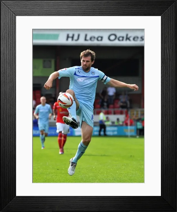 Framed Print : Kevin Kilbane Leads Coventry City in Npower League One Clash against Crewe Alexandra at Gresty Road (September 1, 2012)