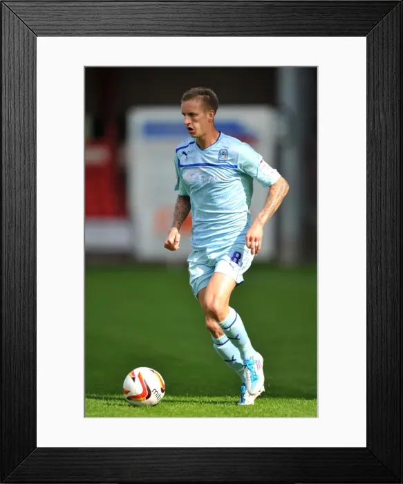 Framed Print : Carl Baker Ignites Coventry City's Npower League One Onslaught Against Crewe Alexandra at Gresty Road Framed Print : Carl Baker Ignites Coventry City's Npower League One Onslaught Against Crewe Alexandra at Gresty Road