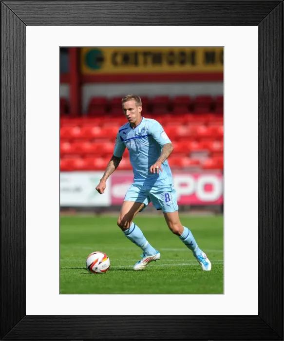 Framed Print : Carl Baker's Strike Secures Coventry City's Npower League One Victory at Crewe Alexandra (September 1, 2012) Framed Print : Carl Baker's Strike Secures Coventry City's Npower League One Victory at Crewe Alexandra (September 1, 2012)