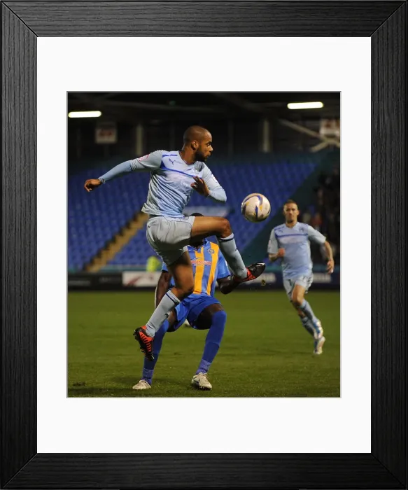 Framed Print : David McGoldrick in Action: Coventry City vs. Shrewsbury Town (Npower League One, 18-09-2012) Framed Print : David McGoldrick in Action: Coventry City vs. Shrewsbury Town (Npower League One, 18-09-2012)