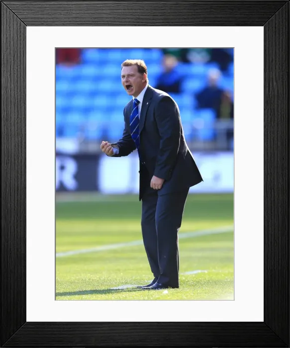 Framed Print : Mark Robins Coventry City Debut: Coventry City vs. Carlisle United, Ricoh Arena (Npower Football League One, 2012-09-22)