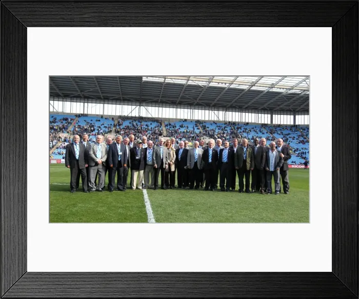 Framed Print : Coventry City Legends Reunite on Ricoh Arena's Pitch: Npower League One Match (September 2012) Framed Print : Coventry City Legends Reunite on Ricoh Arena's Pitch: Npower League One Match (September 2012)