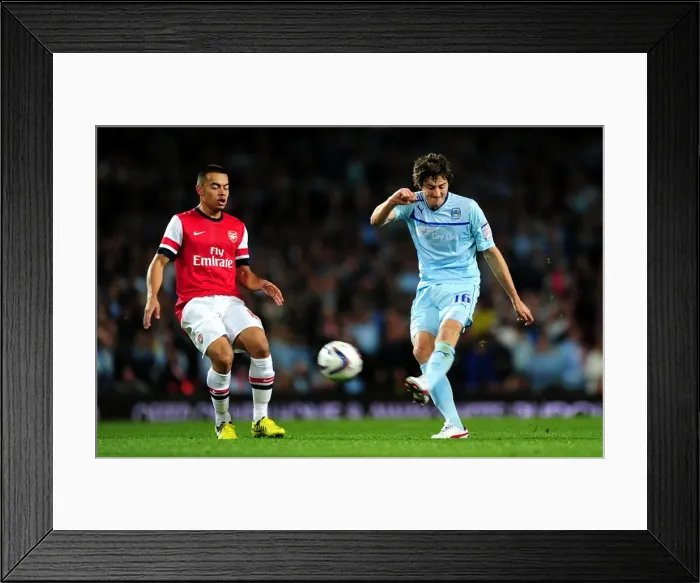 Framed Print : Capital One Cup - Third Round - Arsenal v Coventry City - Emirates Stadium Framed Print : Capital One Cup - Third Round - Arsenal v Coventry City - Emirates Stadium