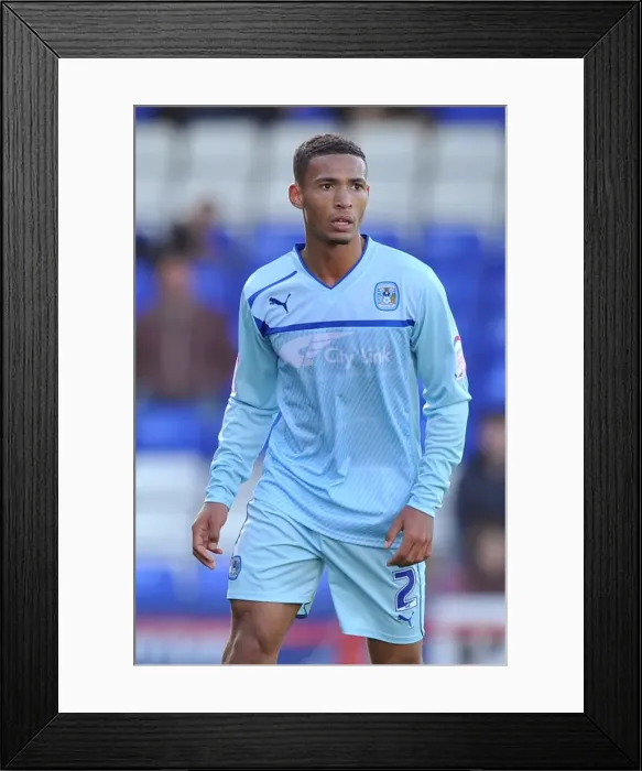 Framed Print : Jordon Clarke in Action: Coventry City vs Oldham Athletic, Npower League One - Boundary Park Framed Print : Jordon Clarke in Action: Coventry City vs Oldham Athletic, Npower League One - Boundary Park