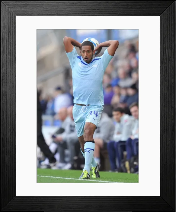 Framed Print : Jamie Reckord in Action: Coventry City vs Oldham Athletic, Football League One - September 29, 2012 (Boundary Park)