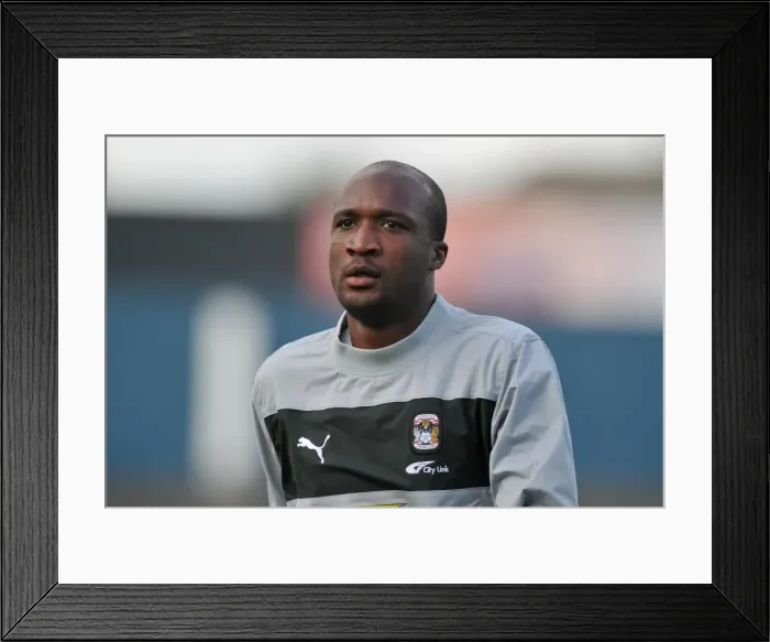Framed Print : William Edjenguele in Action: Coventry City vs Oldham Athletic, Football League One, Boundary Park (September 29, 2012) Framed Print : William Edjenguele in Action: Coventry City vs Oldham Athletic, Football League One, Boundary Park (September 29, 2012)