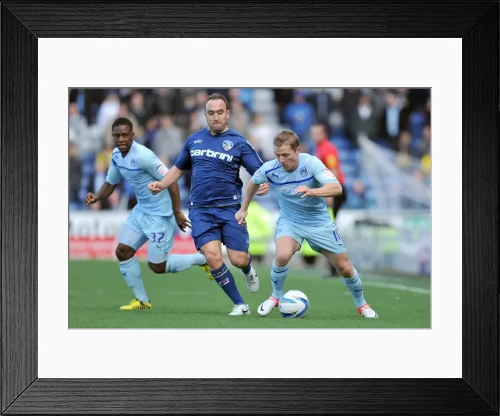 Framed Print : Battle for Supremacy: Croft vs. McSheffrey - Coventry City vs. Oldham Athletic Framed Print : Battle for Supremacy: Croft vs. McSheffrey - Coventry City vs. Oldham Athletic
