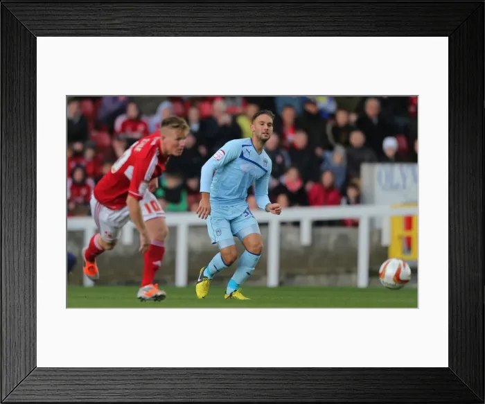 Framed Print : James Bailey in Action: Coventry City vs Swindon Town, Npower League One, October 13, 2012 Framed Print : James Bailey in Action: Coventry City vs Swindon Town, Npower League One, October 13, 2012