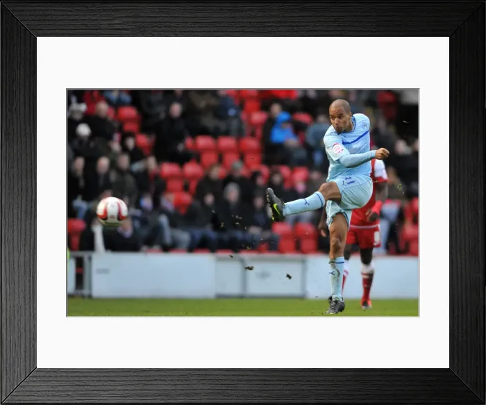 Framed Print : David McGoldrick's Game-Winning Shot for Coventry City at Brisbane Road Framed Print : David McGoldrick's Game-Winning Shot for Coventry City at Brisbane Road