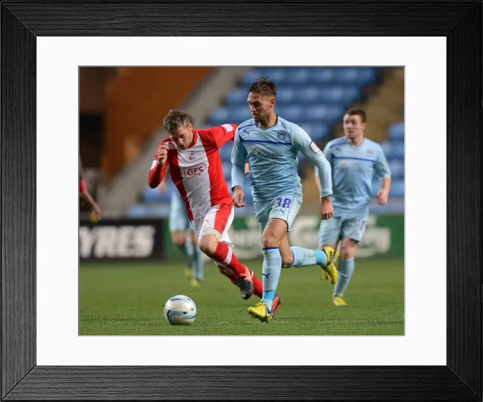 Framed Print : Coventry City vs Crawley Town: Npower League One Clash at Ricoh Arena - James Bailey in Action Framed Print : Coventry City vs Crawley Town: Npower League One Clash at Ricoh Arena - James Bailey in Action