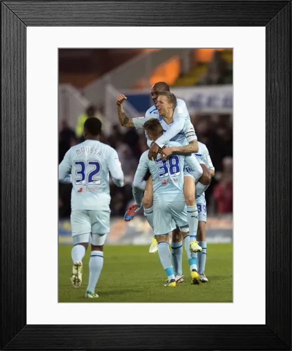 Framed Print : Carl Baker Scores the Opener: Coventry City Ahead in Hartlepool United Clash (Npower League One, 17-11-2012) Framed Print : Carl Baker Scores the Opener: Coventry City Ahead in Hartlepool United Clash (Npower League One, 17-11-2012)