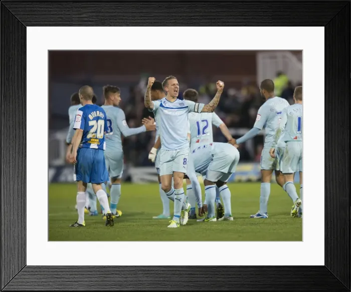 Framed Print : Carl Baker's Game-Winning Goal: Coventry City at Hartlepool United, Football League One