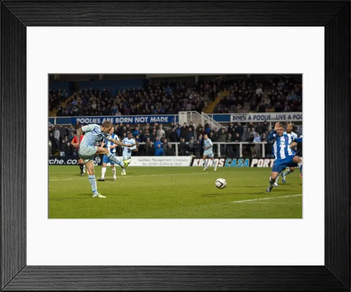 Framed Print : Carl Baker Scores Coventry City's Third Goal vs Hartlepool United in Football League One (November 2012)
