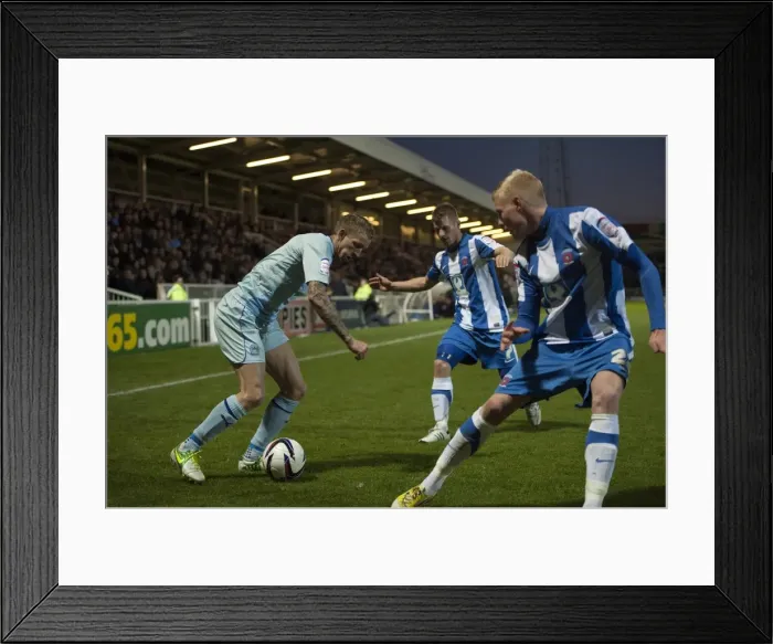 Framed Print : Carl Baker in Action: Hartlepool United vs. Coventry City (Npower League One, 17-11-2012) Framed Print : Carl Baker in Action: Hartlepool United vs. Coventry City (Npower League One, 17-11-2012)