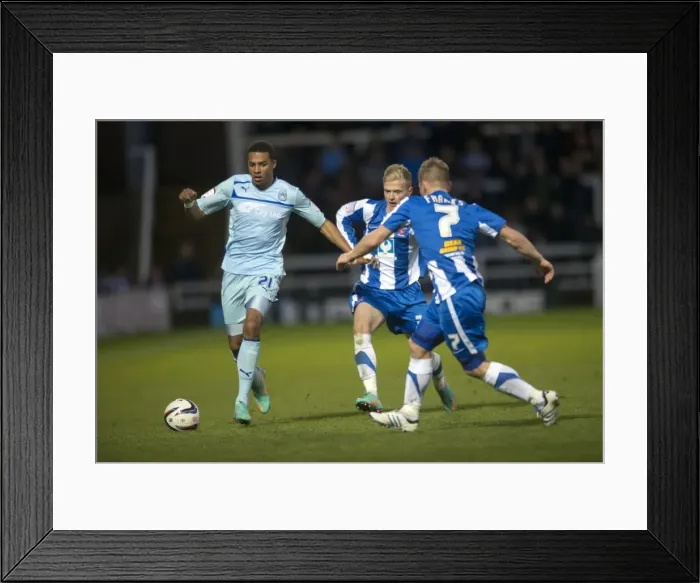Framed Print : Battle for the Ball: Hartlepool United vs. Coventry City - Football League One Rivalry (November 2012) Framed Print : Battle for the Ball: Hartlepool United vs. Coventry City - Football League One Rivalry (November 2012)