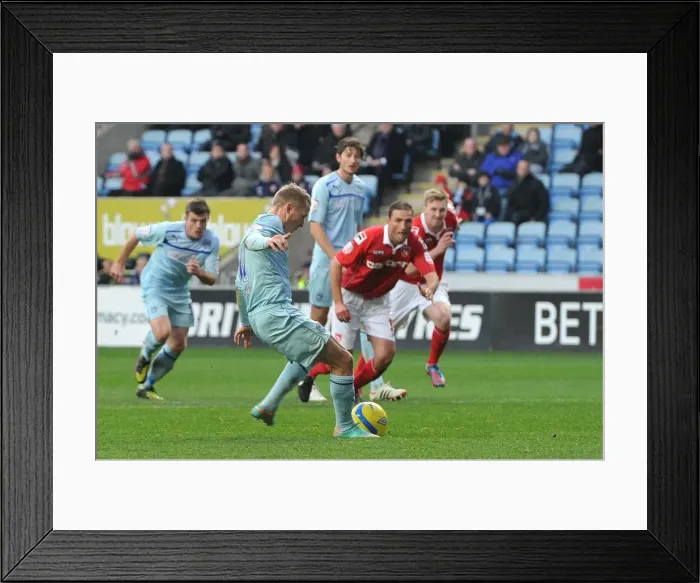 Framed Print : Gary McSheffrey Scores First Goal: Coventry City Advances in FA Cup at Ricoh Arena (vs Morcambe, Round 2) Framed Print : Gary McSheffrey Scores First Goal: Coventry City Advances in FA Cup at Ricoh Arena (vs Morcambe, Round 2)