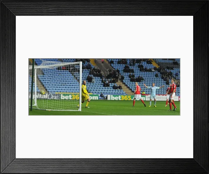 Framed Print : Carl Baker's Epic Long-Range Strike: Coventry City's FA Cup Second Round Triumph over Morecambe (December 1, 2012) Framed Print : Carl Baker's Epic Long-Range Strike: Coventry City's FA Cup Second Round Triumph over Morecambe (December 1, 2012)