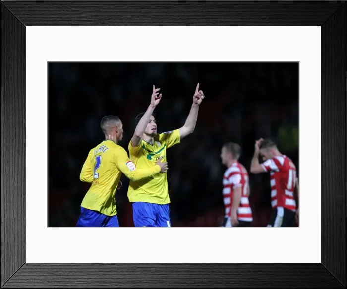 Framed Print : Adam Barton's Four-Goal Onslaught: Coventry City's Thrilling 4-1 Victory over Doncaster Rovers in Football League One Framed Print : Adam Barton's Four-Goal Onslaught: Coventry City's Thrilling 4-1 Victory over Doncaster Rovers in Football League One