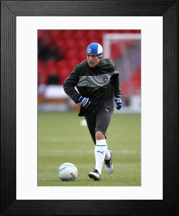 Framed Print : Cody McDonald's Determined Performance: Coventry City's Battle at Doncaster Rovers in Npower League One (December 15, 2012)